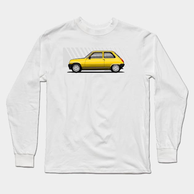 Drawing of the 5 Copa Long Sleeve T-Shirt by jaagdesign